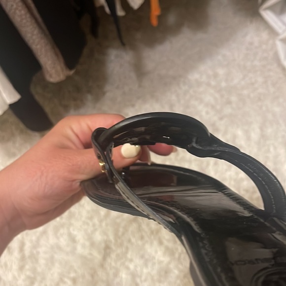 Tory Burch Black Miller Sandal, Patent Leather - Picture 3 of 6
